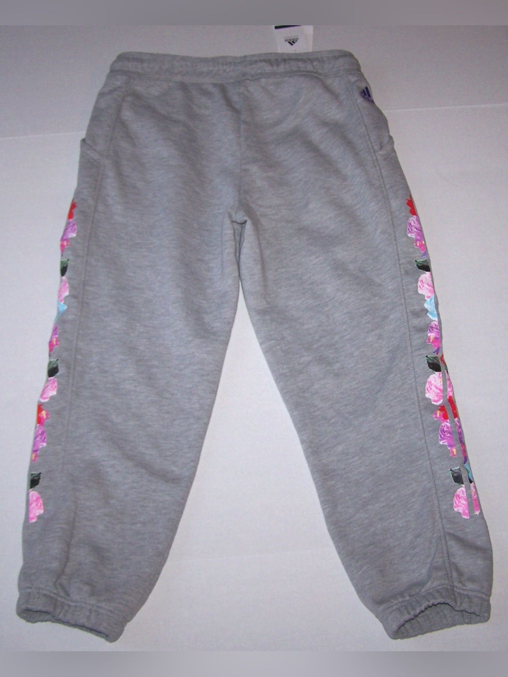 NEW! Adidas adiGirl Floral Fleece Joggers RARE!